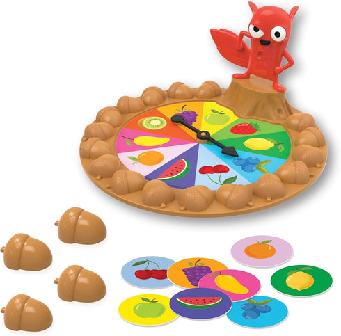 6+, University Games, Who Took My Nuts? Family Bluffing Game, Ages Trade Fruit, Outsmart Friends & Collect Acorns Fast