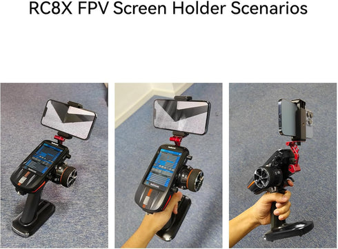 Radiolink RC8X Holder Mount, 5.8G FPV Monitor Screen Phone Bracket for RC8X, CNC Aluminum Alloy