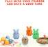 FauKait Essentials,4pcs Easter Basket Stuffers,Easter Basket Squishy Easter Bunny Stress Balls for Adults,Easter Stress