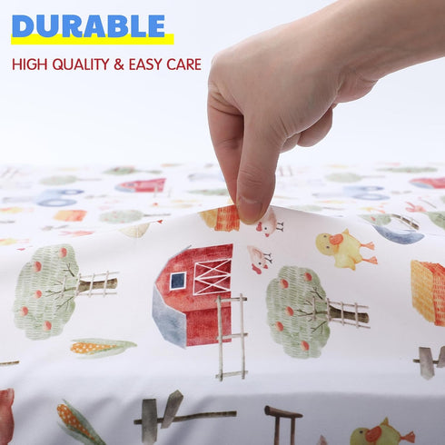 VitalCozy 4 Set 52 28 8 Inches Pcs Farm Animals Crib Sheet Newborn Bedding Nursery Baby Sheets for Girl Boys Baby Gifts