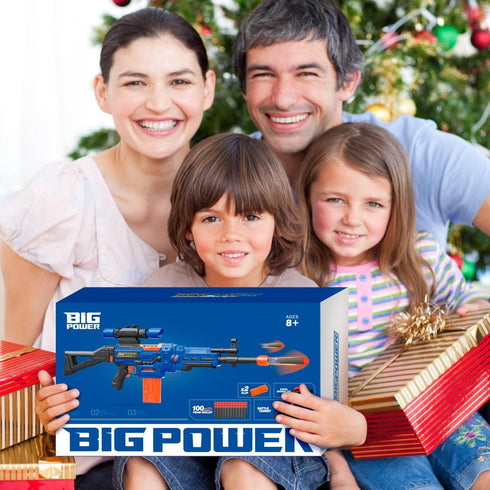 Bigpower Electric Kids Toy Sniper Rifle with Scope - Tactical Vest Kit, 4 in 1 Automatic Sniper Rifle Toy Guns for Boys