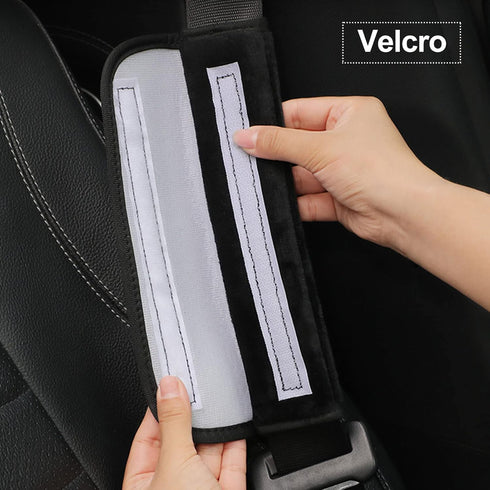 2 Pack Universal Soft and Comfortable Car Seat Belt Pads, Harness Pads, Pram Strap Covers, Backpack Shoulder Pad,