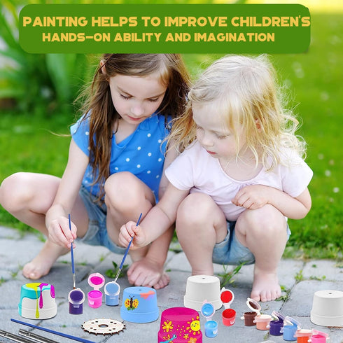 140 Pcs Mini Acrylic Paint Set for Kids, 12 Colors Washable Paint Strip with 5 Paint Tray for Kids & Adults Craft