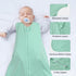 david's kids 3 Pack 100% Cotton Baby Sleep Sack, 6-12 Months, Soft Wearable Blankets with 2-Way Zipper, White & Grey &