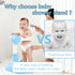 SteelSuperb Anti-Pinch 6-36 Foldable Baby Shower Stand, Toddler Shower Stand with Anti-Slip Base & Silicone, Baby