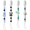 9tilight 4Pcs Silicone Pacifier Clip for Babies Infant Animal Teething Panda Dinosaur Elephant