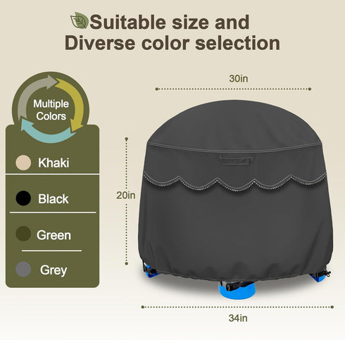 Kids Water Table Cover for Little Tikes Fish 'n Splash, Waterproof Dust Proof Outdoor Toys Cover (Grey, S)