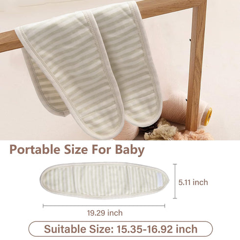 wonuu Baby Umbilical Cord Belt, Infant Belly Binder Hernia Care Navel Truss Support, 4Pack-Green