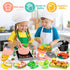 Playset, 168 Toy Play Food, Play Kitchen Accessories, Kitchen Pretend Cooking Play Pots, Pans, Utensils Cookware
