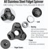 FREELOVE Metal Fidget Spinner for Adults, Stainless Steel Heavy Spinning Toys, Small Mini Fox Hand Gyro, Bearing