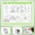 36 120 30 JUPITEARTH Colors Tempera Paint Sticks with PDF Coloring Pages and Stickers, Quick Drying, Smooth, Non-Toxic