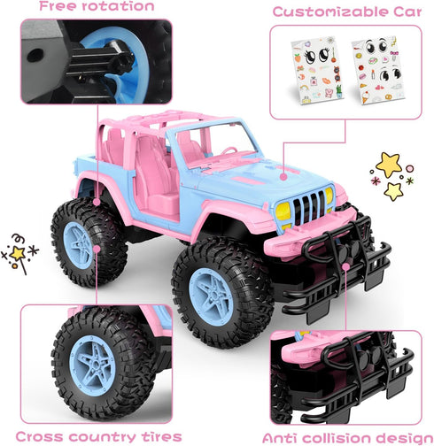 NQD Remote Control Car for Kids, 1:16 Scale 80 Min Play 2.4Ghz Off Road RC Trucks with Storage Case