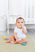 5 Pack Ubbi Joinibble Teether for Babies, Food-Grade Platinum Silicone, Soothes Teething and Massages Gums, BPA