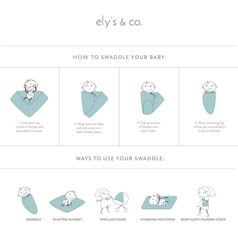 100% 3 Pack 47"x 47" Muslin Swaddle Blanket Soft Muslin Cotton Classic Grey Combo Unisex for Baby Girl or Baby Boy