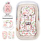 Infant Car Seat Insert with Removable Cushion for Baby Girls, Reversible Newborn