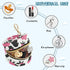 YETTASBIN Strawberries Portable Pacifier Holder Case with Metal Hook Buckle & Zipper for Diaper Bag and Stroller
