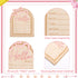 Goktvai Hello World Newborn Sign, Wooden Pink Bow Baby Announcement Sign Funny Newborn Announcement Board Suitable