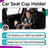 Joworthy 2 4Ever Pcs Car Seat Cup Holders Compatible with Graco DLX Car Seats, Dishwasher Safe Single Cup Holder
