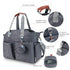 S1,S2 Breast Pump Bag - Baby Diaper Tote Bag with Laptop Sleeve and Insulation Pocket, Fit Most Breast Pumps Like