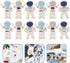 ibasenice Astronaut Erasers, 24PCS Mini Space Erasers, 3D Cartoon Astronaut Shaped Erasers for Kids Classroom Rewards