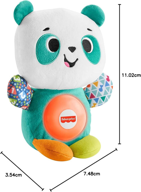 Fisher-Price Linkimals Play Together Panda Plush Baby Learning Toy for Ages 9+ Months, Compatible with Linkimals