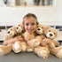6 Packs 14in MorisMos Teddy Bears Bulk Stuffed Animals, Small Teddy Bear Plush, Cute Stuffed Bears for Centerpiece Baby
