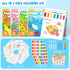 Pack 4, 100 Set 3-5, 4-8, Shuttle Art Paint with Water Coloring Book for Kids, of Sheets Watercolor Paint for Kids Ages