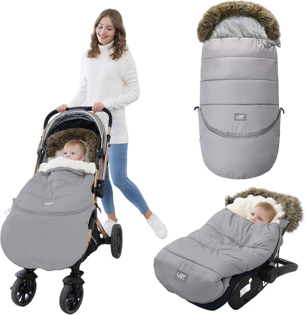 LAT Baby Warm Bunting Bag Universal,Extended and Removable,Stroller Sleeping Bag Cold Weather,Waterproof