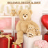 MorisMos 28 in Big Teddy Bear Stuffed Animal Mommy with 3 Baby Bears, 4 Packs Classic Brown Plush Toy Set