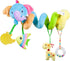 Caterbee Baby Car Seat Toys, Hanging Activity Spiral Plush Stroller Toys with Rattle for Boy or Girl (Elephant)