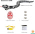 Remote Control Snake Toy RC Robot - Electric Snake Toy for Kids Boys (Black)