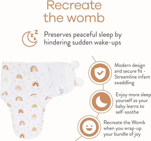 Set Comfy Cubs Muslin Fitted Crib Sheet & Swaddle Blanket - Soft & Breathable for Baby