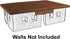 BMC WW2 Blockhouse Roof - Brown Plastic Army Men Playset Building Accessory