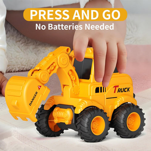 Olbyefly 2 3 4 5 6 Bulldozer Construction Toys for + Year Old Boys Kids Toddlers Girls, Sandbox Excavator Toy Trucks