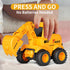 Olbyefly 2 3 4 5 6 Bulldozer Construction Toys for + Year Old Boys Kids Toddlers Girls, Sandbox Excavator Toy Trucks