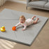 Sofoliana Vegan Leather Baby Play Mat, 50x50 Thicken Foam Cushioned & Waterproof Playpen