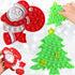 Roaqua 2 Pcs Sensory Santa Claus Christmas Tree Bubble Pop Fidget ,Push Stress
