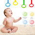 4pcs Plastic Baby Crib Pull Rings, Kids Walking Exercises Assistant Stand Up Rings for Infant Baby Toddler Practice Tool