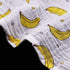 Muslin Swaddle Square Blankets Baby Receiving Blanket Wrap for Girl Shower Gift - Banana