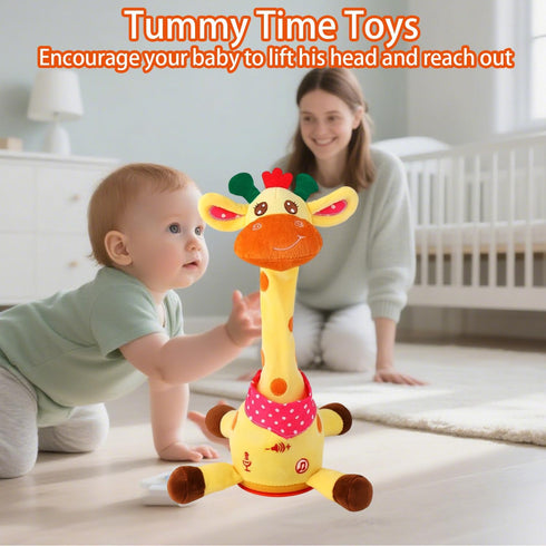 Tummy 10 Dancing Talking Giraffe Toy, Singing Musical Giraffe Plush Time Toys with Volume Adjustment, Children's Songs