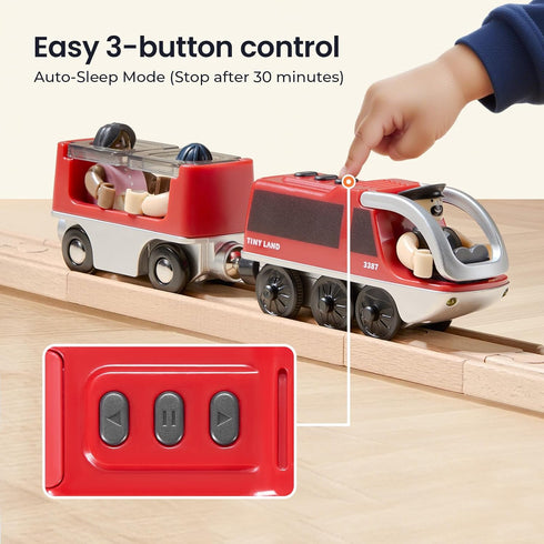 Set 3 4 5 Tiny Land Battery Operated Action Locomotive Train - Powerful Engine Bullet Train Compatible with Major Brand