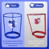 3 Pack Adjustable Head Hoop Basketball Party Game for Kids and Adults with 40 Balls for Indoor Outdoor Fun Activities