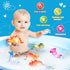 Baby Bath Toys for Toddlers 1-5, 6 Packs Light Up Floating Dinosaur Toys for Kids, Sensory Bathtub Games