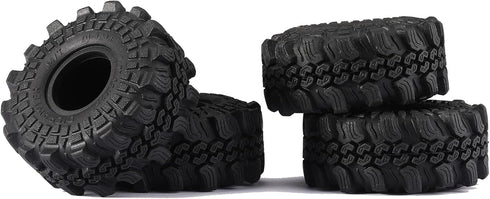 Super Soft Sticky 1.0 Wheel Tires, Mud Tires 60 * 25mm for 1/18 1/24 RC Crawler Axial SCX24 FMS FCX24 Enduro24 Bronco