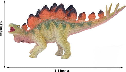 Gemini&Genius Stegosaurus Toy for Kids, Dinosaur Action Figure, Sculpting & Texture Dino Collection, Great Gift for Kids