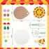 Set, 25 Playset 3-5 Wooden Pizza Toy Pcs Cutting Toys Kitchen Pretend Play Accessories, Pizza for Year Old Boys & Girls