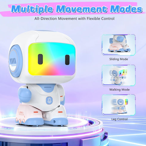 Programmable 3-8 Robot Toy for Kids,Remote Control Robots with Smart Interactive Dancing, Toy, Rechargeable Robots Toys