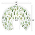 Watercolor Cactus Baby Nursing Pillow Covers for Boy Girl Green Cactus Leaves Nursery Pillowcase for Breastfeeding