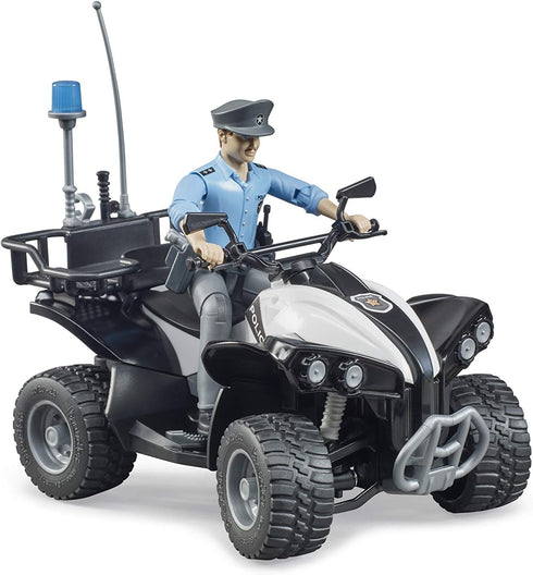 Bruder 63011 Police Quad with Light, Skin Policeman and Accessories