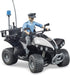 Bruder 63011 Police Quad with Light, Skin Policeman and Accessories